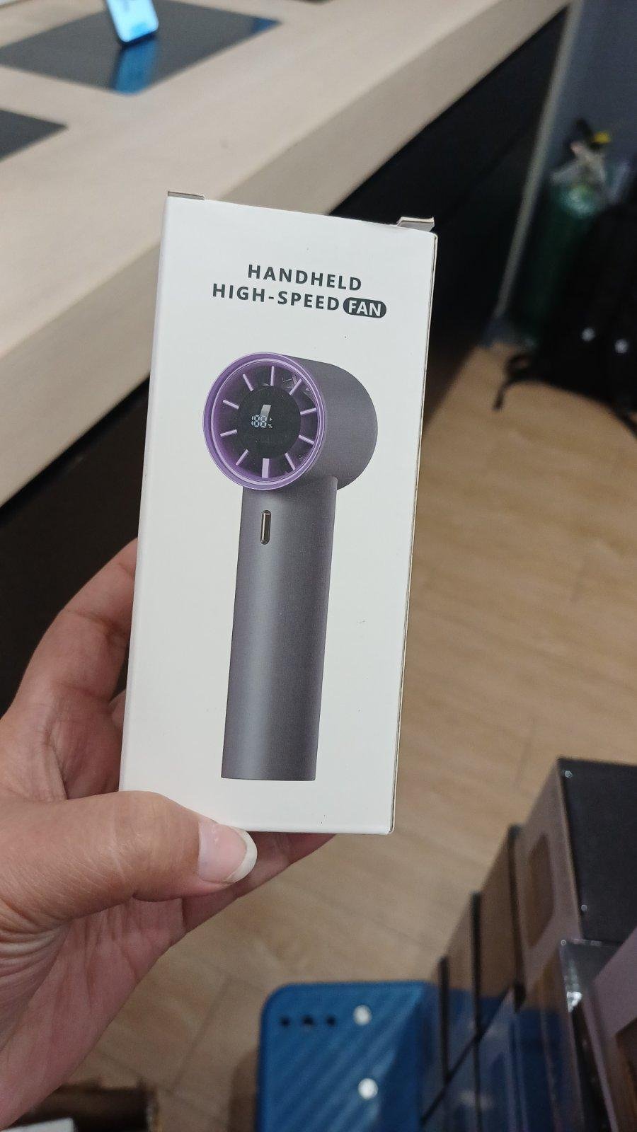 Handheld high-speed mini fan prize box