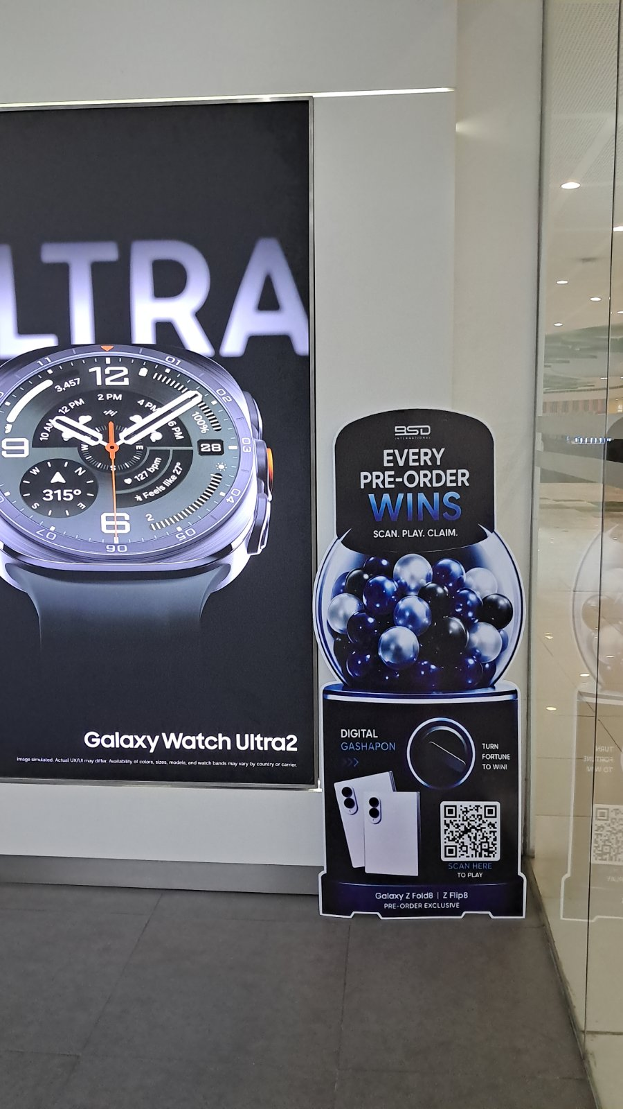 Samsung concept store standee installation 07