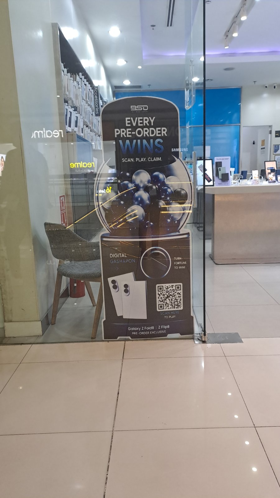Samsung concept store standee installation 12