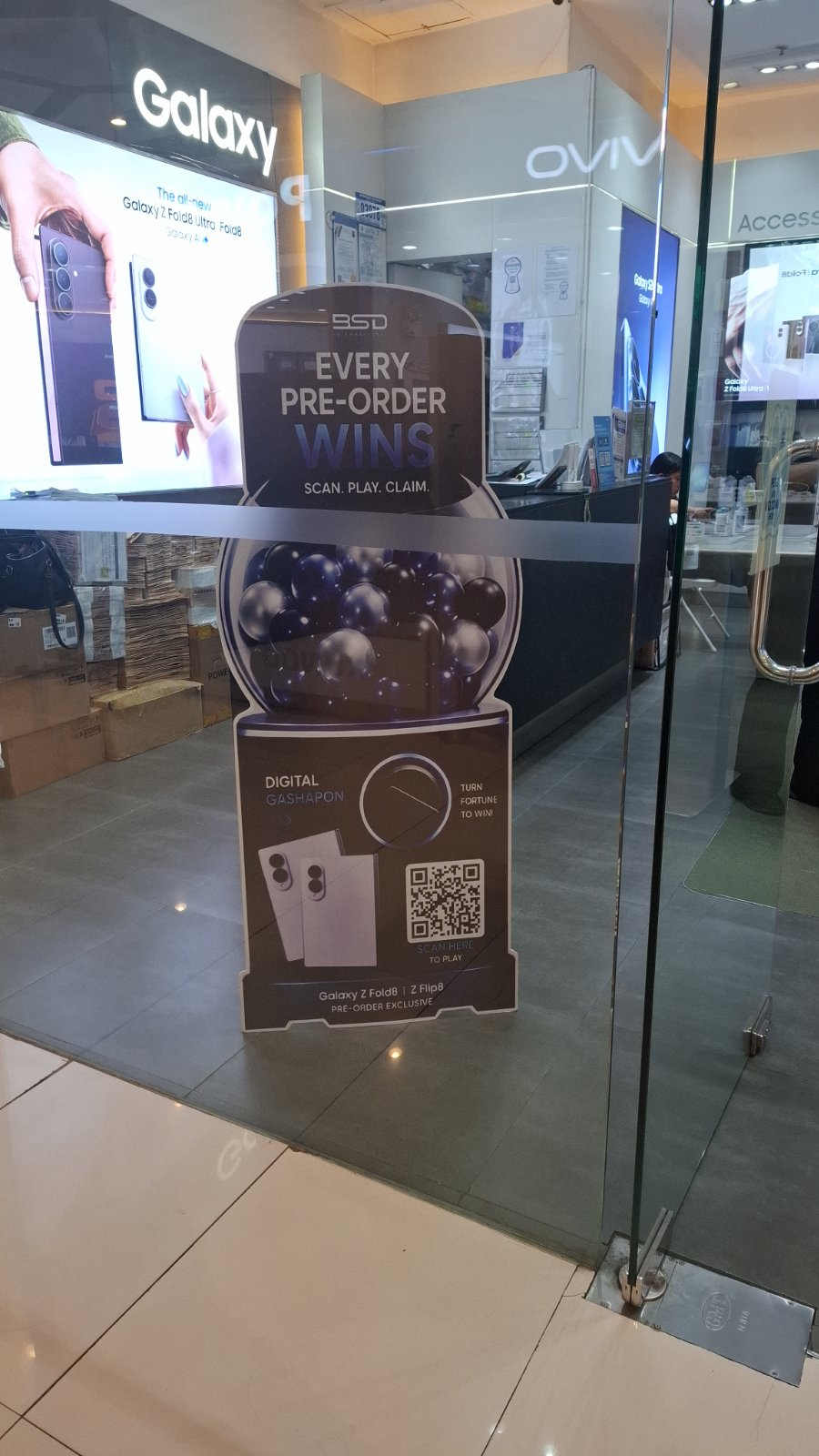 Samsung concept store standee installation 18